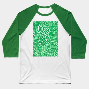 Green Pina Swirls Baseball T-Shirt